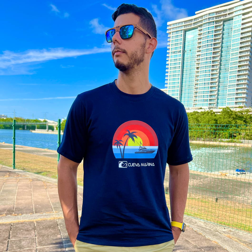 Boat & Sunset T-Shirt